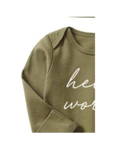 Bata Soñadora Bebé Niño 0-3 Meses Verde Profundo 2