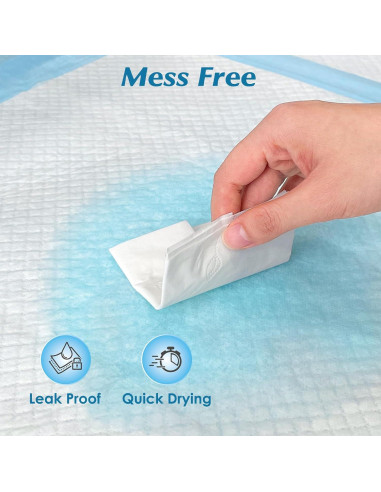 100 Almohadillas Desechables Wowflash 56x56cm Super Absorbentes