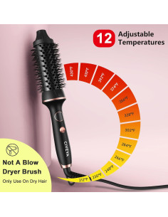 Cepillo Térmico Pro CIVEYA 1.5" Redondo 12 Temperaturas 2