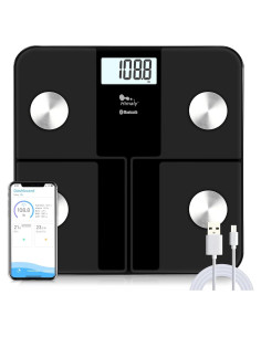 Báscula de Grasa Corporal Himaly Inteligente Bluetooth 181 kg