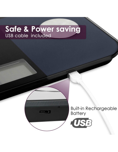 Báscula de Grasa Corporal Himaly Inteligente Bluetooth 181 kg