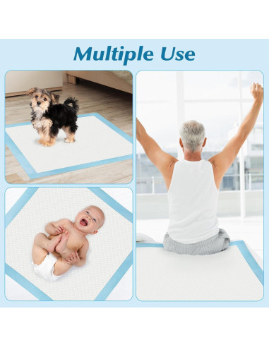 100 Almohadillas Desechables Wowflash 56x56cm Super Absorbentes