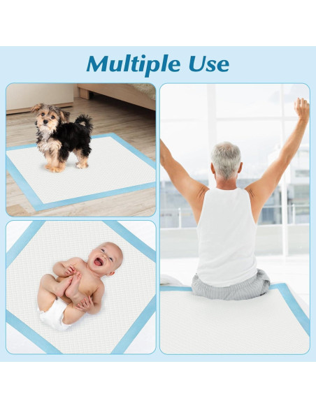 100 Almohadillas Desechables Wowflash 56x56cm Super Absorbentes