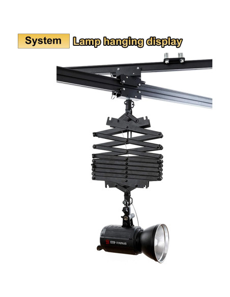 Sistema de Riel de Techo DATOUBOSS 2.5M Pantógrafo 15kg