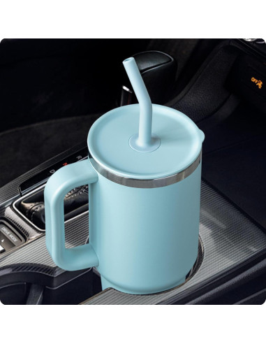 Popote de Silicona Reemplazo Bluwing para Taza Hydro Flask 40oz