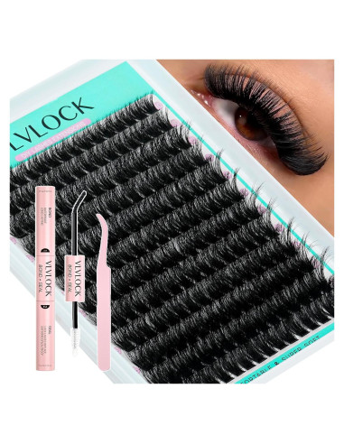 Kit de Extensión de Pestañas 100D VLVLOCK 10-18mm Volumen 3D