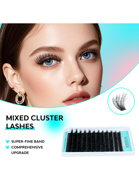 Kit de Extensión de Pestañas 100D VLVLOCK 10-18mm Volumen 3D