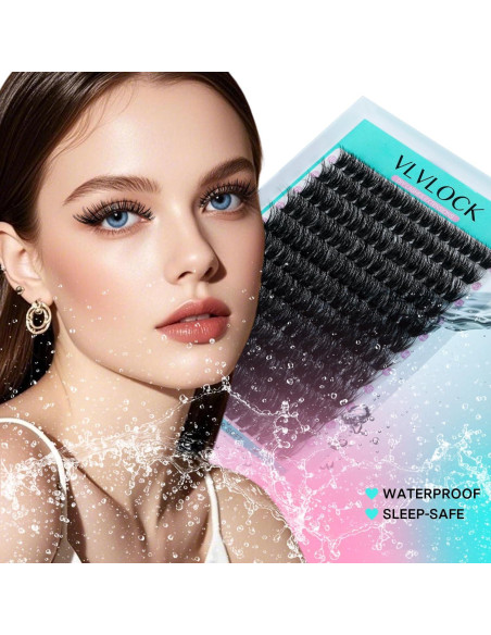 Kit de Extensión de Pestañas 100D VLVLOCK 10-18mm Volumen 3D