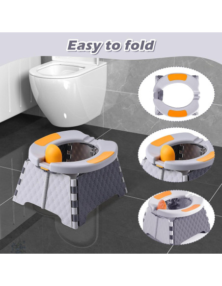 Inodoro Portátil para Niños Yszawmx Gris - Entrenamiento Baño