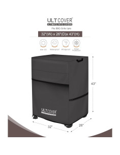 Funda Impermeable para Parrilla ULTCOVER 32" Negra 2