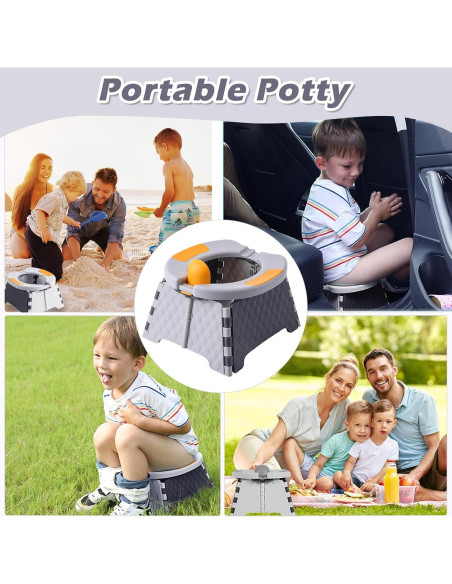 Inodoro Portátil para Niños Yszawmx Gris - Entrenamiento Baño