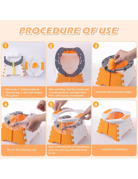 Inodoro Portátil para Niños Yszawmx Gris - Entrenamiento Baño