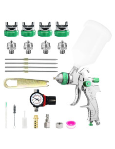 Pistola de Pulverización HVLP BENTOHKLE 2008 Verde 600ml