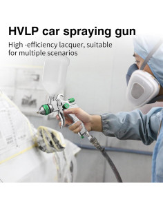 Pistola de Pulverización HVLP BENTOHKLE 2008 Verde 600ml 2