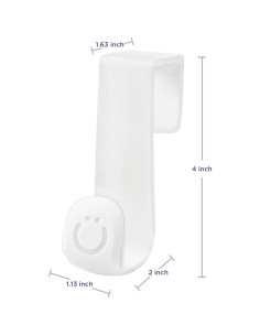 Gancho Multiusos Ubbi para Orinal - Blanco, Sin Instalación 2