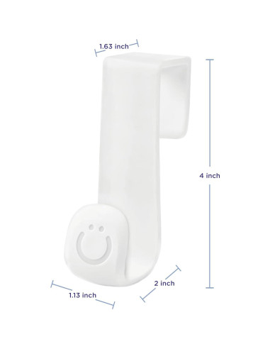 Gancho Multiusos Ubbi para Orinal - Blanco, Sin Instalación