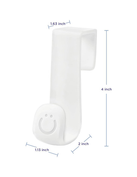 Gancho Multiusos Ubbi para Orinal - Blanco, Sin Instalación