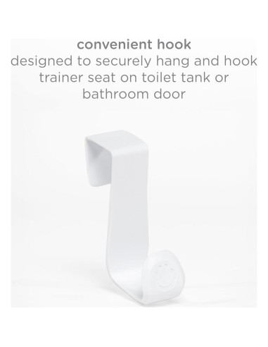 Gancho Multiusos Ubbi para Orinal - Blanco, Sin Instalación