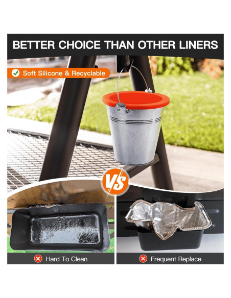 Forros de Silicona NUPICK para Cubos de Grasa - Paquete de 4