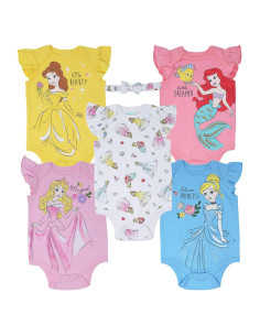 Bodies de Manga Corta Disney Princess con Diadema para Bebés