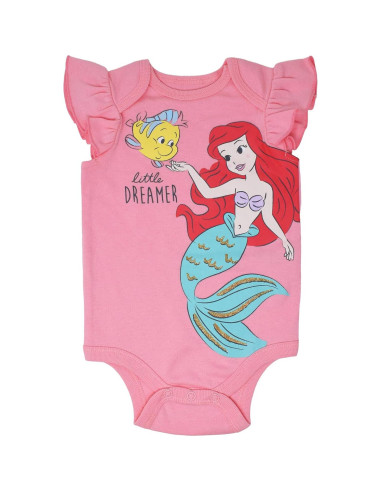 Bodies de Manga Corta Disney Princess con Diadema para Bebés
