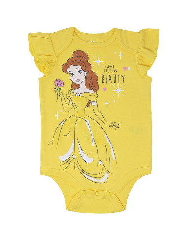 Bodies de Manga Corta Disney Princess con Diadema para Bebés