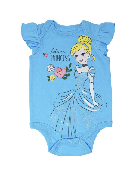 Bodies de Manga Corta Disney Princess con Diadema para Bebés