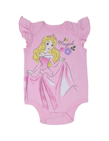 Bodies de Manga Corta Disney Princess con Diadema para Bebés