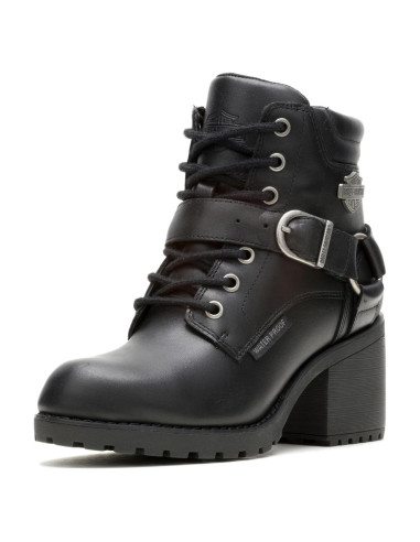 Botín de motocicleta mujer Harley-Davidson Howell negro 11.43 cm