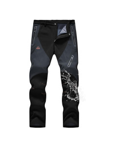Pantalones de Nieve para Hombre TBMPOY Impermeables 34 Negro