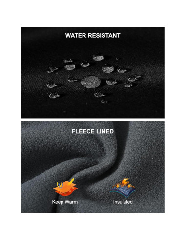 Pantalones de Nieve para Hombre TBMPOY Impermeables 34 Negro