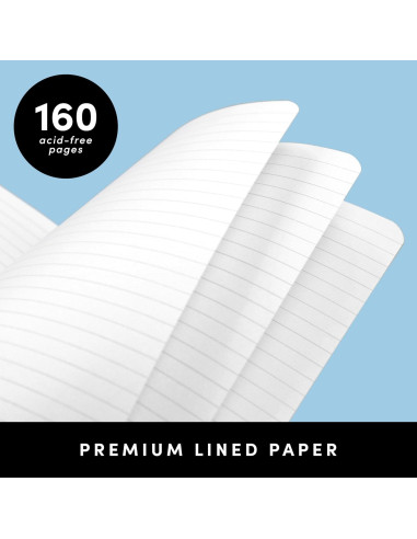 Cuaderno de Tapa Blanda PAPERAGE Negro 14.2x20.1 cm 160 Páginas