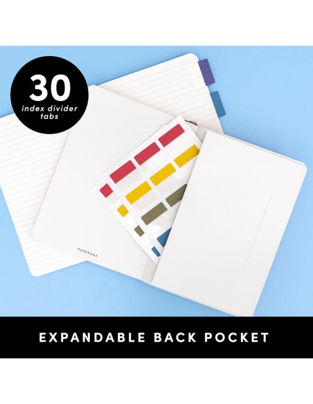 Cuaderno de Tapa Blanda PAPERAGE Negro 14.2x20.1 cm 160 Páginas