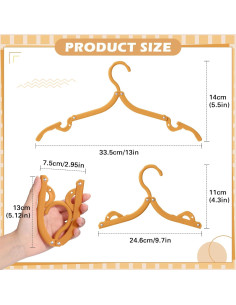 24 Perchas de Viaje Plegables Teenyyou Antideslizantes Coloridas 2