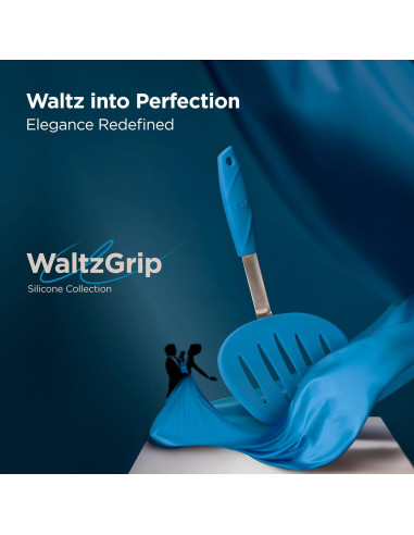 Espátula de Silicona Kitchen Mama WALTZGRIP 29.5cm Azul