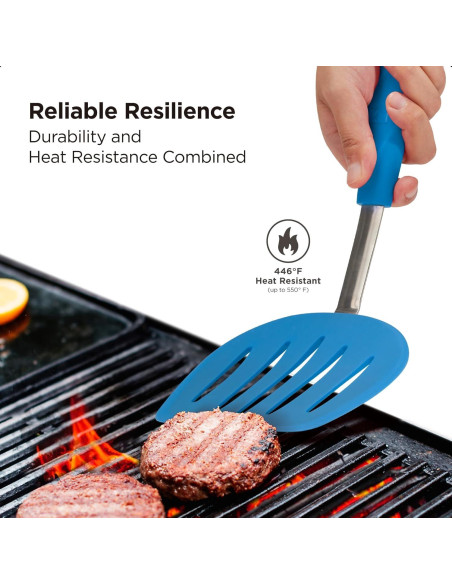 Espátula de Silicona Kitchen Mama WALTZGRIP 29.5cm Azul