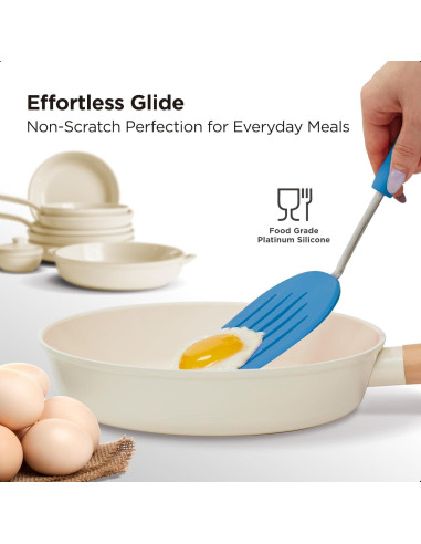 Espátula de Silicona Kitchen Mama WALTZGRIP 29.5cm Azul