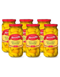 Pimientos Picantes Mezzetta 6 Tarros de 450g Sin Gluten Keto