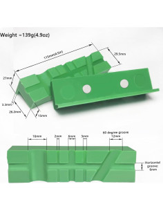 Almohadillas de Mandíbulas de Tornillo MYTEC 115mm TPU Verde 1 par 2