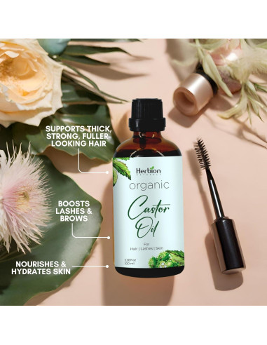 Aceite de Ricino Orgánico Herbion 100% Puro 100 ml