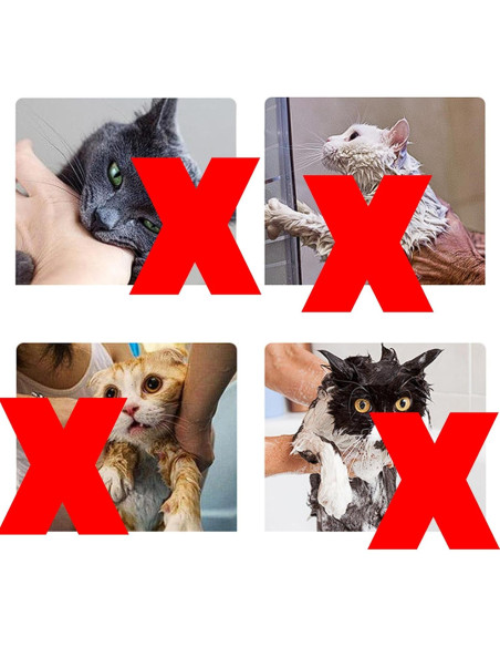 Bolsa de ducha ajustable para gatos HH OBD - Anti-mordedura