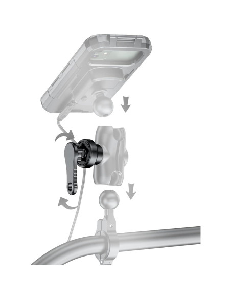 Cerradura Antirrobo iMESTOU para Soporte de Teléfono RAM