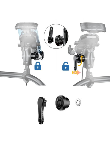 Cerradura Antirrobo iMESTOU para Soporte de Teléfono RAM