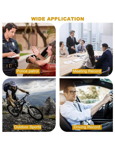 Cámara Corporal CammPro I826 Pro 1440P HD 64GB GPS Impermeable