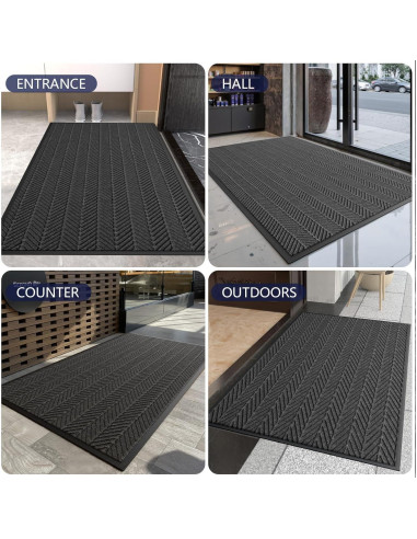 Alfombra Comercial Antideslizante FSL Dormts 0.61x1.22m Gris