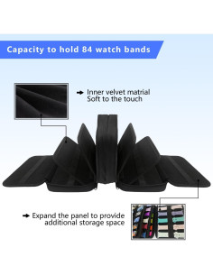 Bolsa de Almacenamiento para Correas de Reloj Mi Ya Mi Lai 84 Ranuras 2