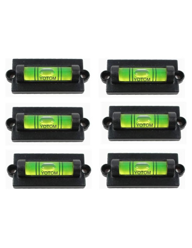 Niveles de Burbuja YOTOM Estándar - 6 Unidades para Nivelación