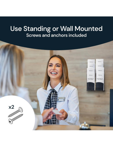 Soporte de Folletos Acrílico Simply Imagine 4 Niveles 34.3x23.5 cm