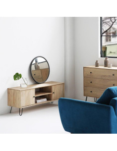 Patas de Horquilla de Metal MSOBAIW 10 cm Juego de 4 Negro 2