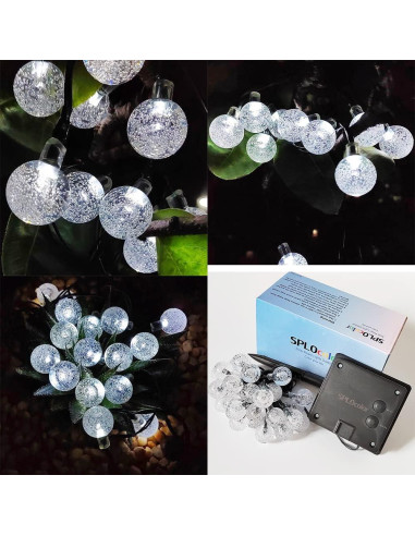 Luces de Cadena Solares SPLOcolor 6m 30 LEDs Impermeables